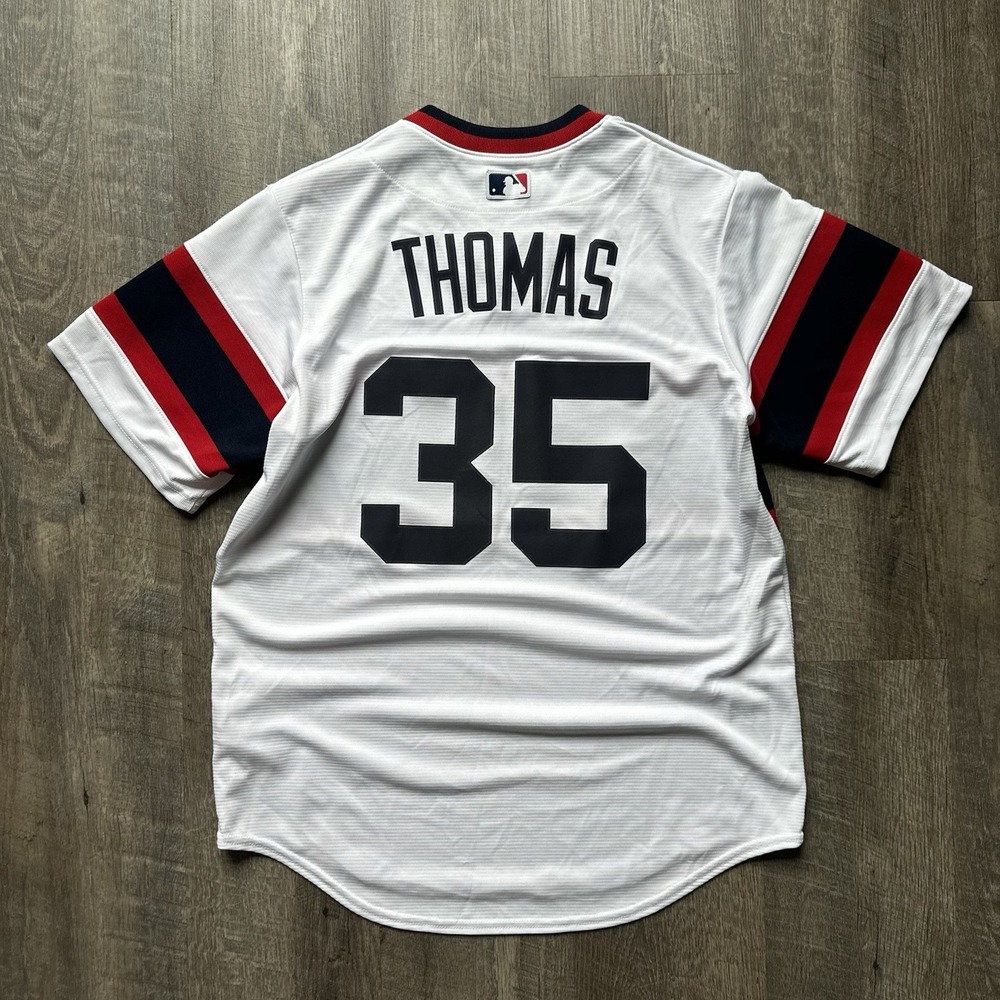 Chicago White Sox MLB Nike Frank Thomas #35 Jersey Mens Medium